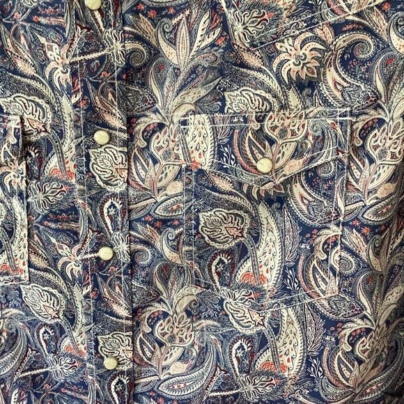 Wrangler 20X Advanced Comfort Long Sleeve Shirt Pearl Snap Men’s Medium - Picture 5 of 9